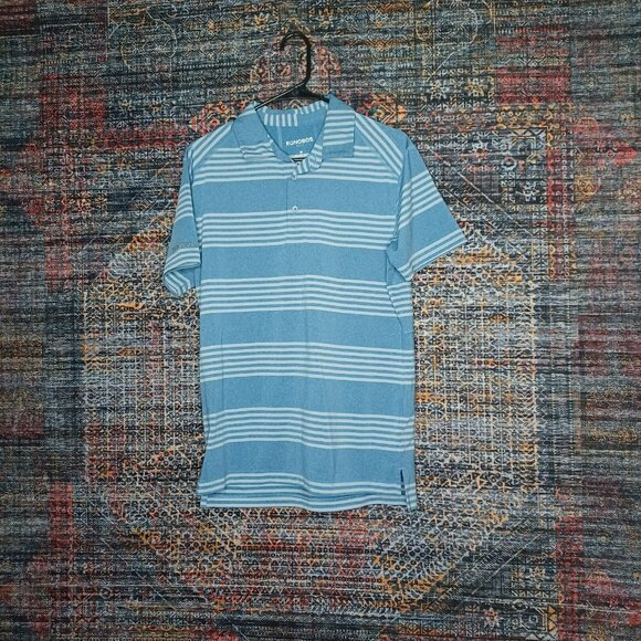 Bonobos Other - Bonobos mens blue an sky heathered striped No Logos slim fit golf polo M EUC